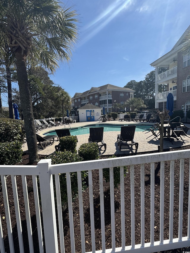 pool featuring a patio