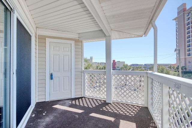 view of balcony