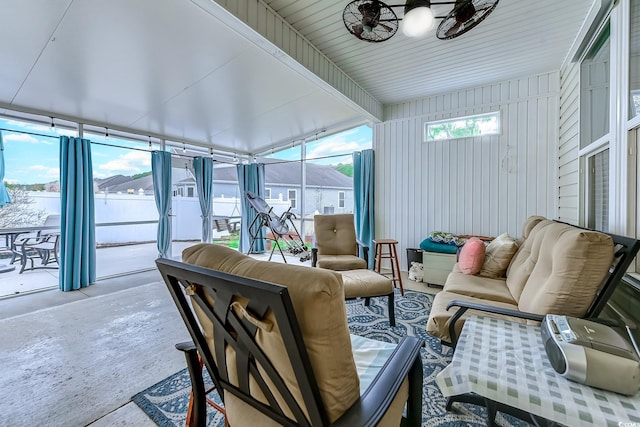 view of sunroom