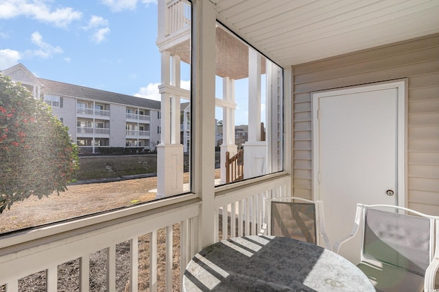 view of sunroom / solarium