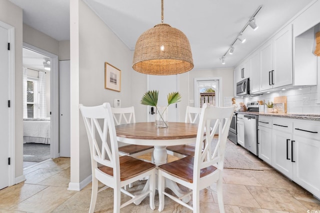 view of dining room