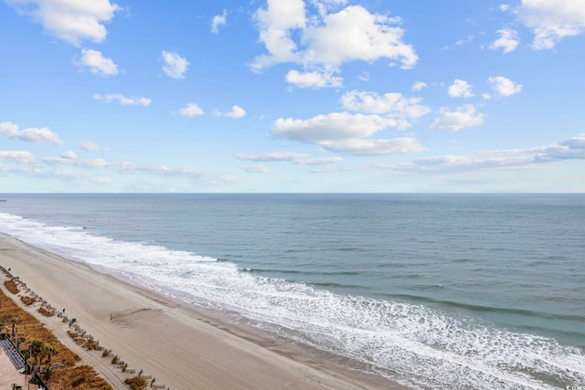 water view with a beach view