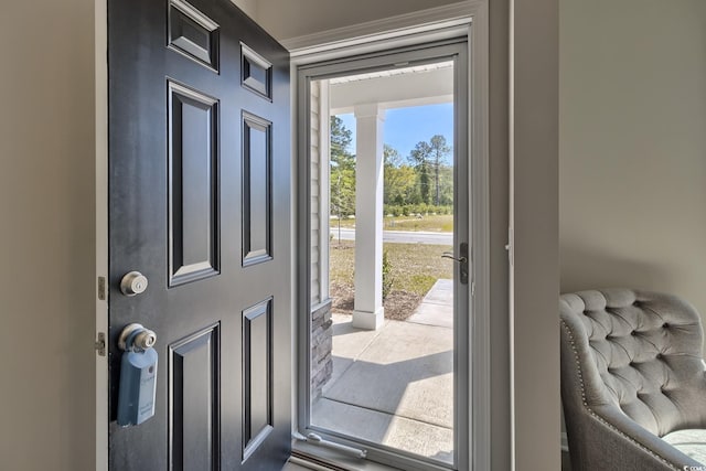 view of entrance foyer