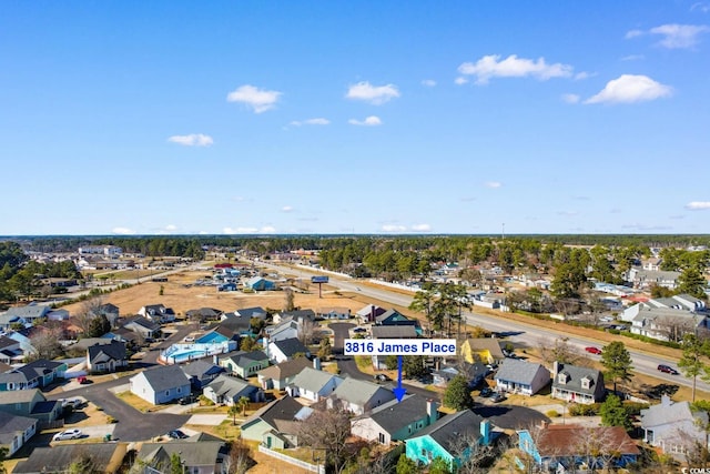 birds eye view of property featuring a residential view