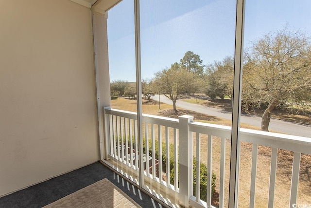 view of balcony