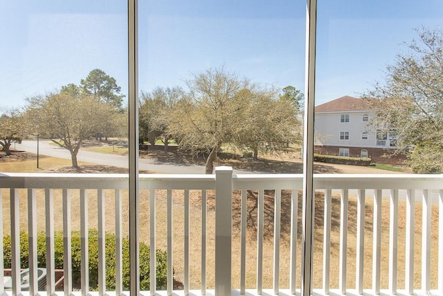 exterior space featuring a balcony