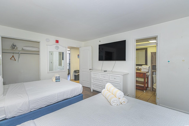 6804 N Ocean Blvd Unit 1211, Myrtle Beach, SC 29572 - bedroom with a closet and connected bathroom