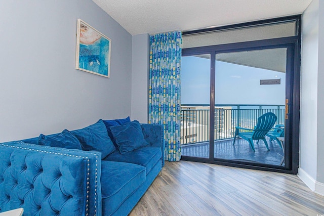 205 74th Ave N Unit 702, Myrtle Beach, SC 29572 - living room featuring wood finished floors and baseboards