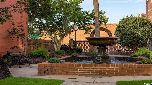 exterior space featuring a patio area and fence