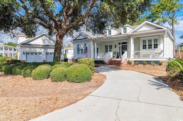 view of front of home with a porch