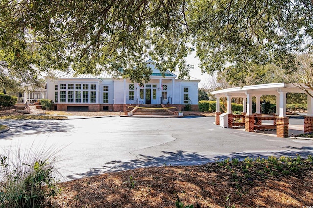 exterior space featuring french doors