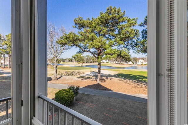 exterior space featuring golf course view