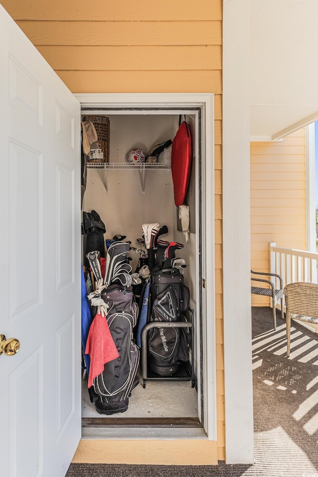 view of closet