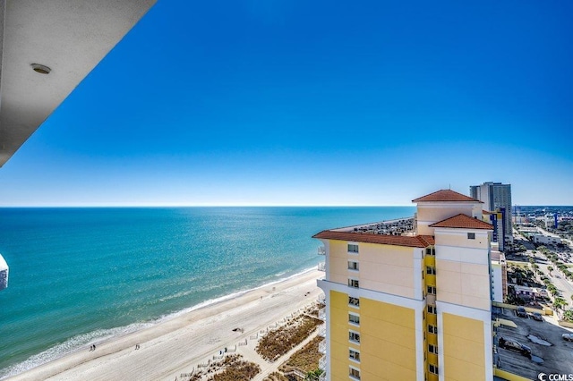 water view with a beach view