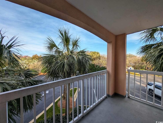 view of balcony