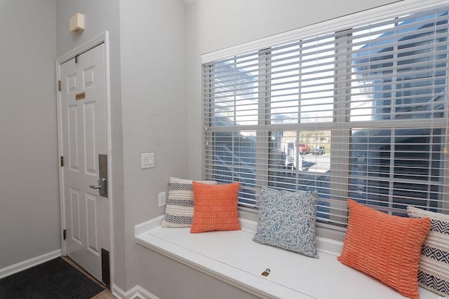 interior space with baseboards
