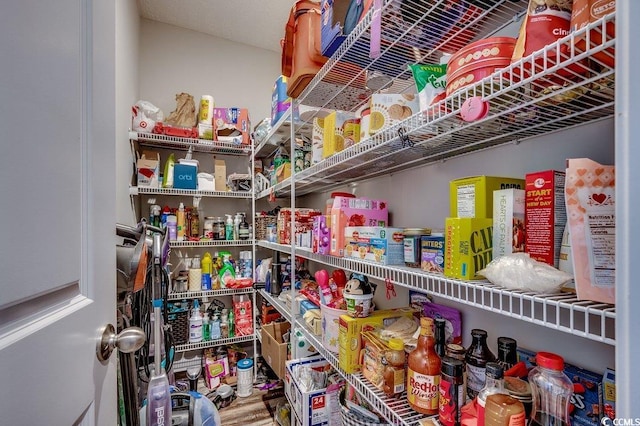 view of pantry