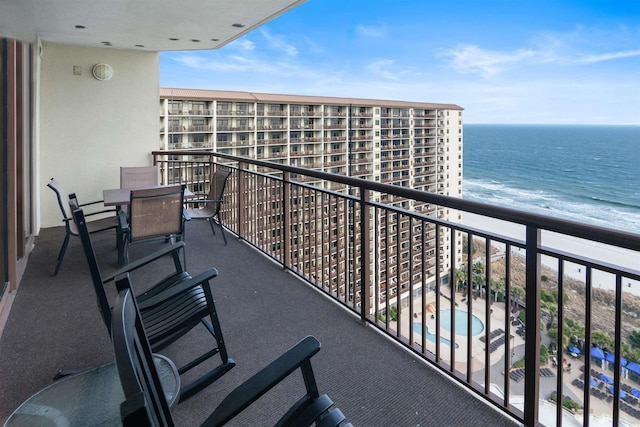 100 N Beach Blvd Unit 1917, North Myrtle Beach, SC 29582 - balcony with a water view