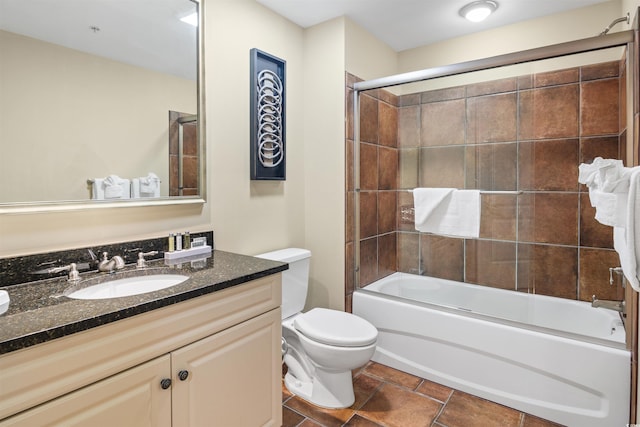 100 N Beach Blvd Unit 1917, North Myrtle Beach, SC 29582 - bathroom with vanity, toilet, shower / washtub combination, and tile patterned floors