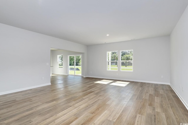 491 Wagner Cir, Conway, SC 29526 - unfurnished room with baseboards, light wood-style flooring, and recessed lighting