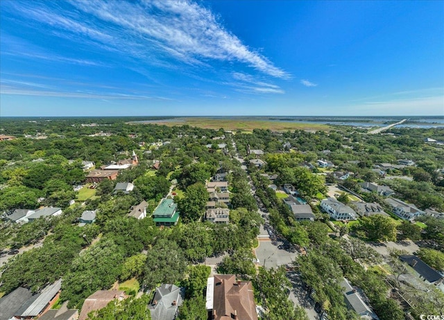 drone / aerial view featuring a residential view