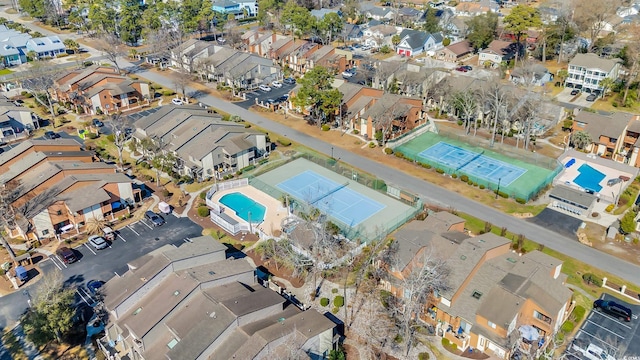 aerial view featuring a residential view