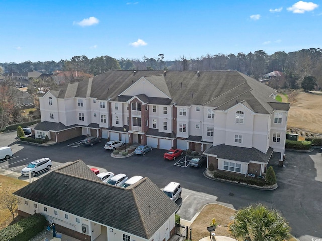 aerial view featuring a residential view