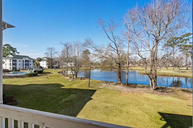 561 White River Dr Unit 11-D, Myrtle Beach, SC 29579 - view of grassy yard with a water view
