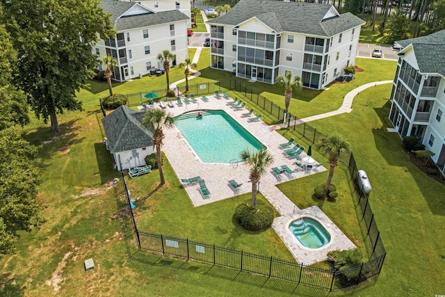 561 White River Dr Unit 11-D, Myrtle Beach, SC 29579 - view from above of property with a pool