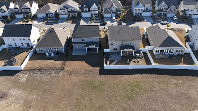 drone / aerial view featuring a residential view