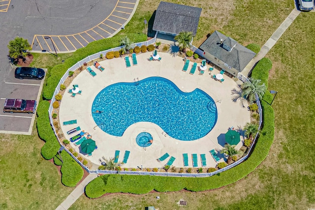 218 Landing Rd Unit G, North Myrtle Beach, SC 29582 - drone / aerial view of a pool