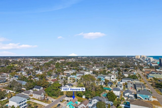 drone / aerial view with a residential view