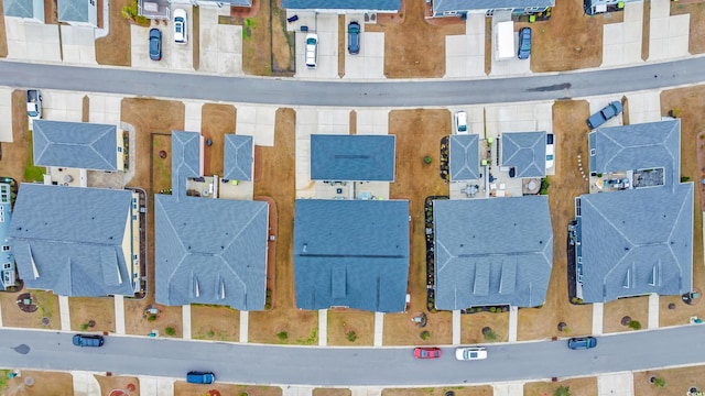 bird's eye view with a residential view