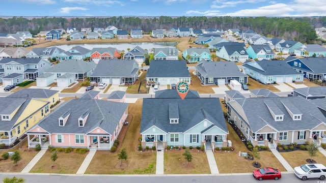 bird's eye view featuring a residential view