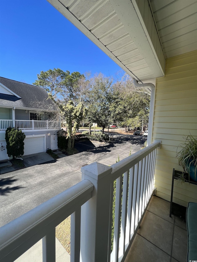 view of balcony