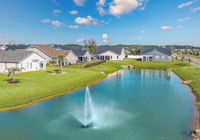 water view with a residential view