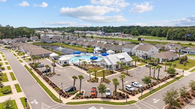 bird's eye view featuring a residential view