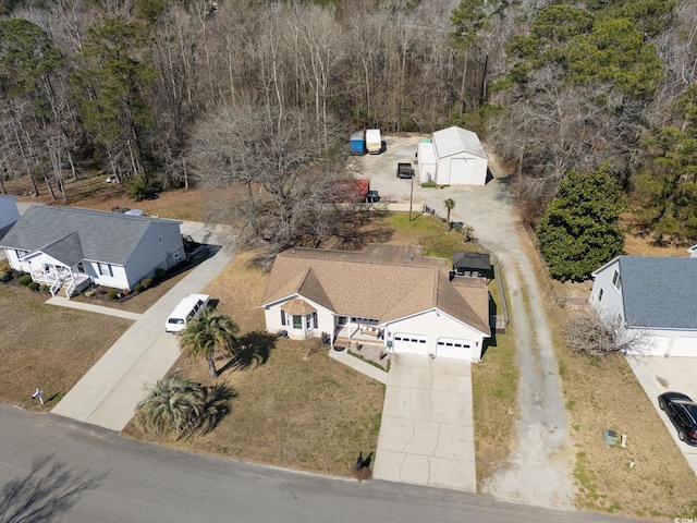 birds eye view of property