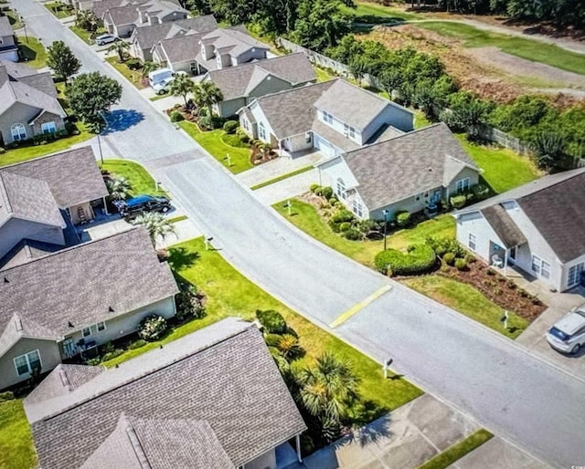 drone / aerial view featuring a residential view
