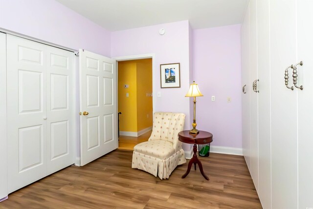 4244 Luck Ave, Little River, SC 29566 - living area with baseboards and wood finished floors