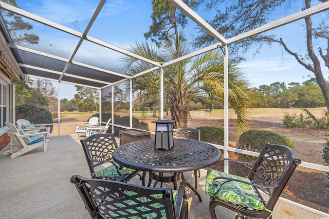 view of sunroom / solarium