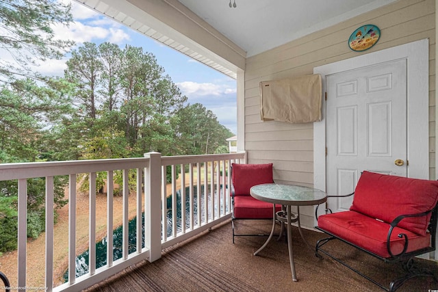 view of balcony