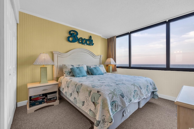 9400 Shore Dr Unit 722, Myrtle Beach, SC 29572 - bedroom with carpet and crown molding