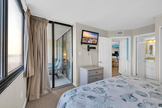 9400 Shore Dr Unit 722, Myrtle Beach, SC 29572 - carpeted bedroom featuring access to outside