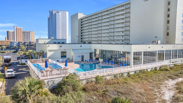 9400 Shore Dr Unit 722, Myrtle Beach, SC 29572 - community pool featuring a city view and a patio area