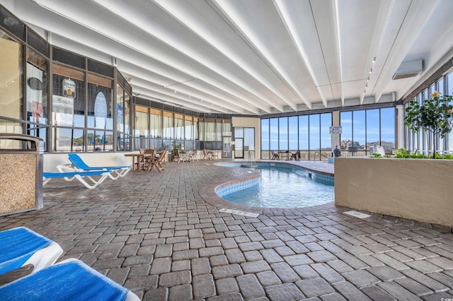 9400 Shore Dr Unit 722, Myrtle Beach, SC 29572 - indoor pool with a patio