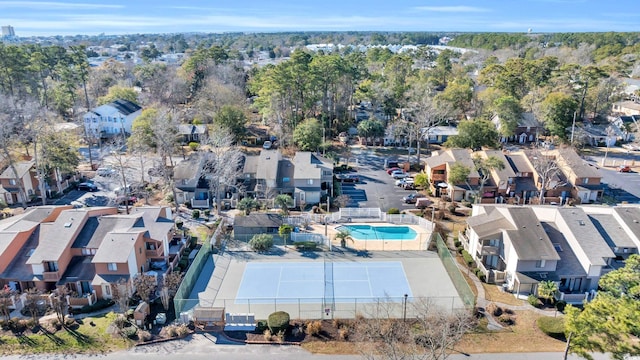 bird's eye view featuring a residential view