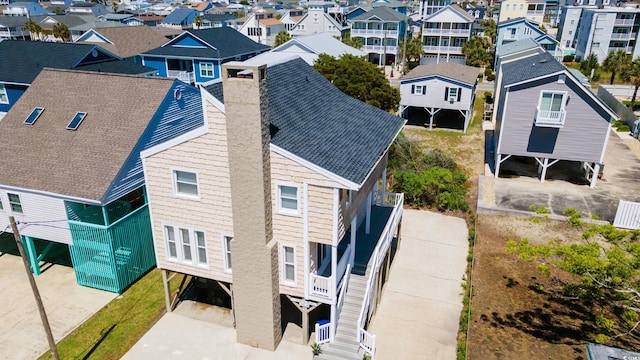 bird's eye view featuring a residential view