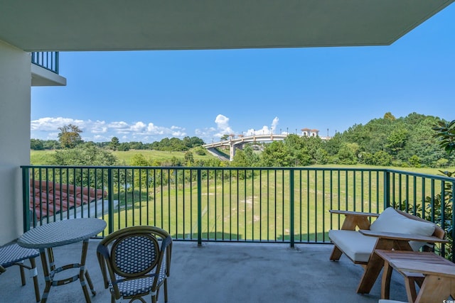 view of balcony