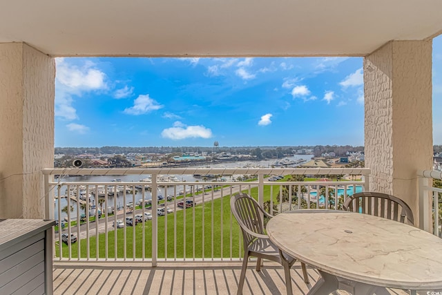 view of balcony